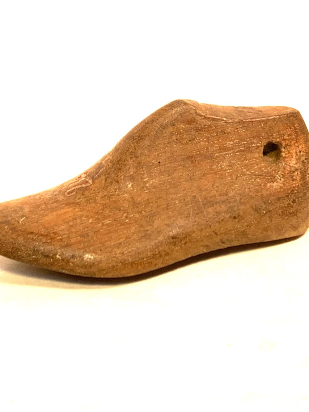 Antique Wooden Baby Shoe Form Primitive Industrial Chic Home Accent